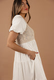 Feels Like Home Crochet Dress