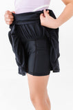 Black | 2-tiered Skort