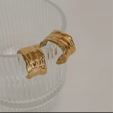 Gina Hammered Hoop