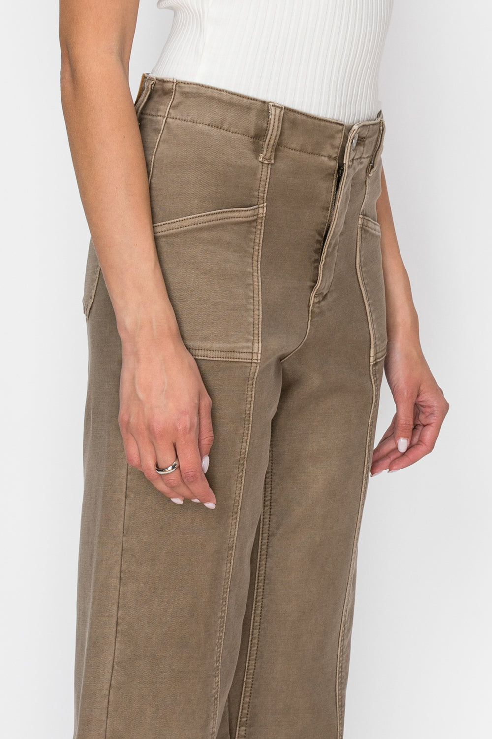 HIGH RISE SLIM CROP PALAZZO
