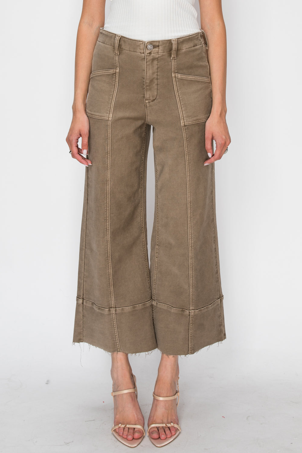 HIGH RISE SLIM CROP PALAZZO