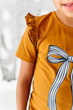 Striped Bow| TEE