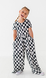 Floral Check Romper