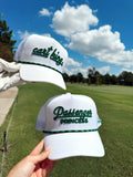 Couples Golf Hat - White Vintage Trucker Hat