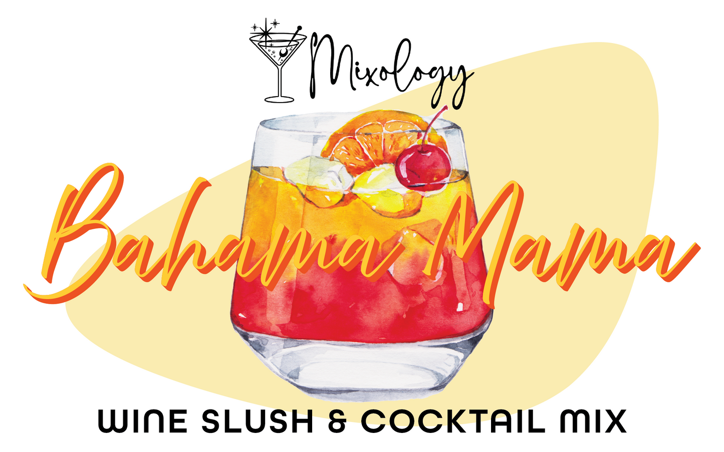 Bahama Mama Cocktail Drink Mix | Wine Slush & Mocktail Mixer Jar