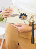 Blue Poppy Wristlet Purse