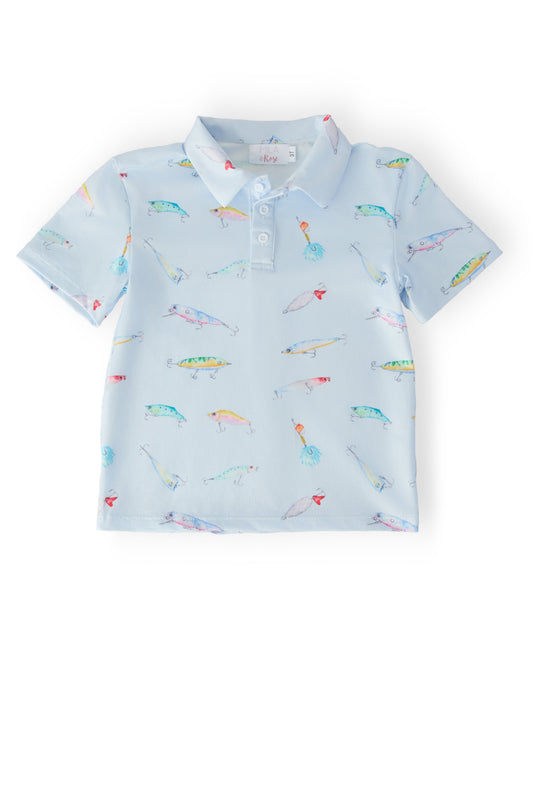 Boys Fish Hook S/S Polo