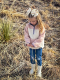 Pink Sherpa Pullover