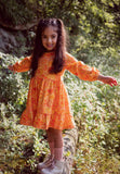 Retro Boho Long Sleeve Girls Fall Dress