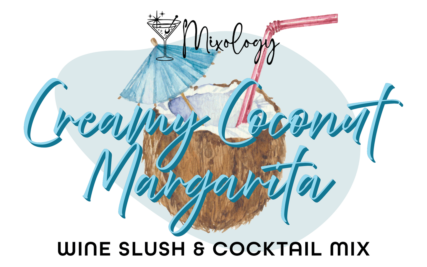 Creamy Coconut Margarita Cocktail Drink Mix | Wine Slush & Mocktail Mixer Jar