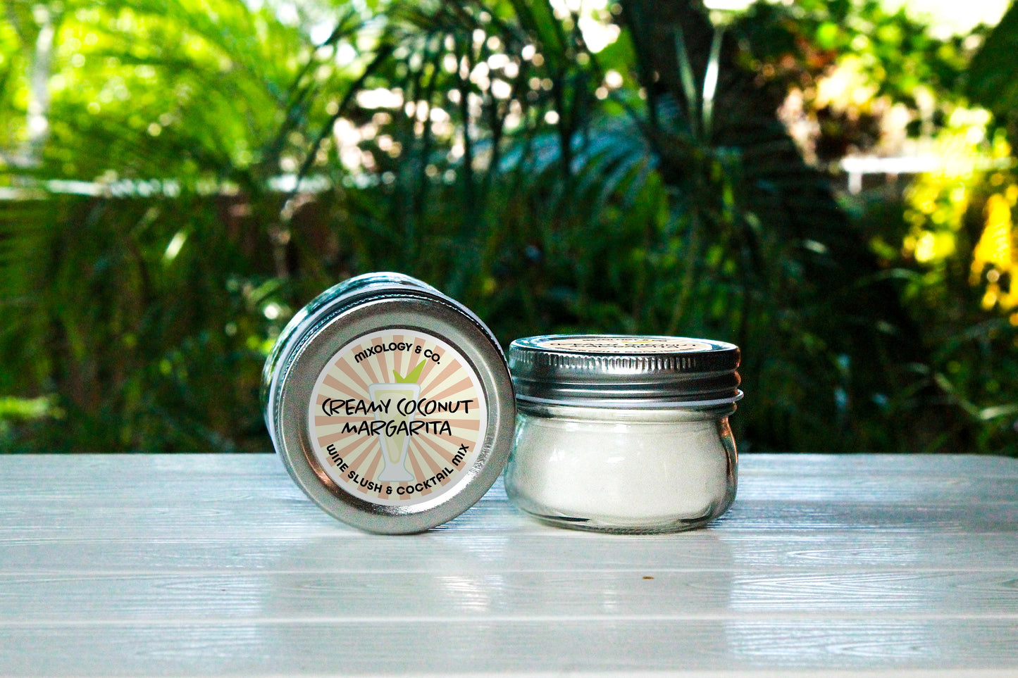 Creamy Coconut Margarita Cocktail Drink Mix | Wine Slush & Mocktail Mixer Jar