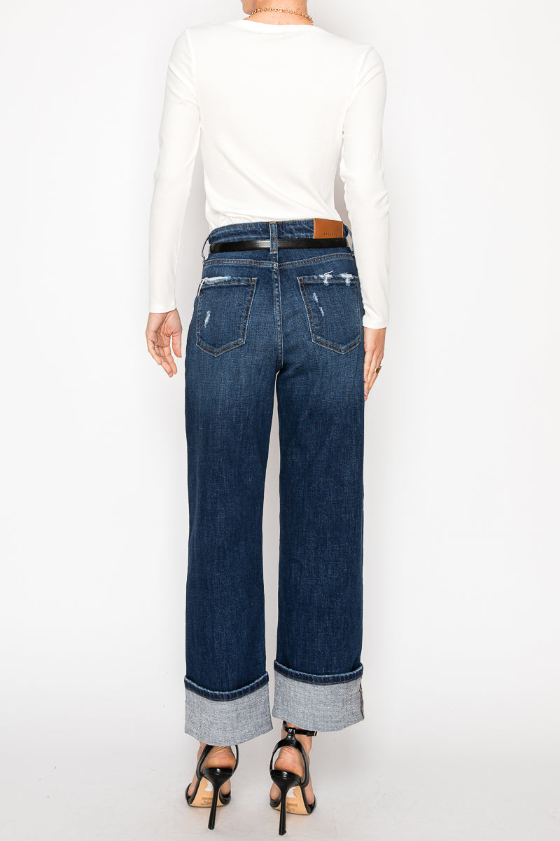 RELAXED HIGH RISE ANKLE STRAIGHT