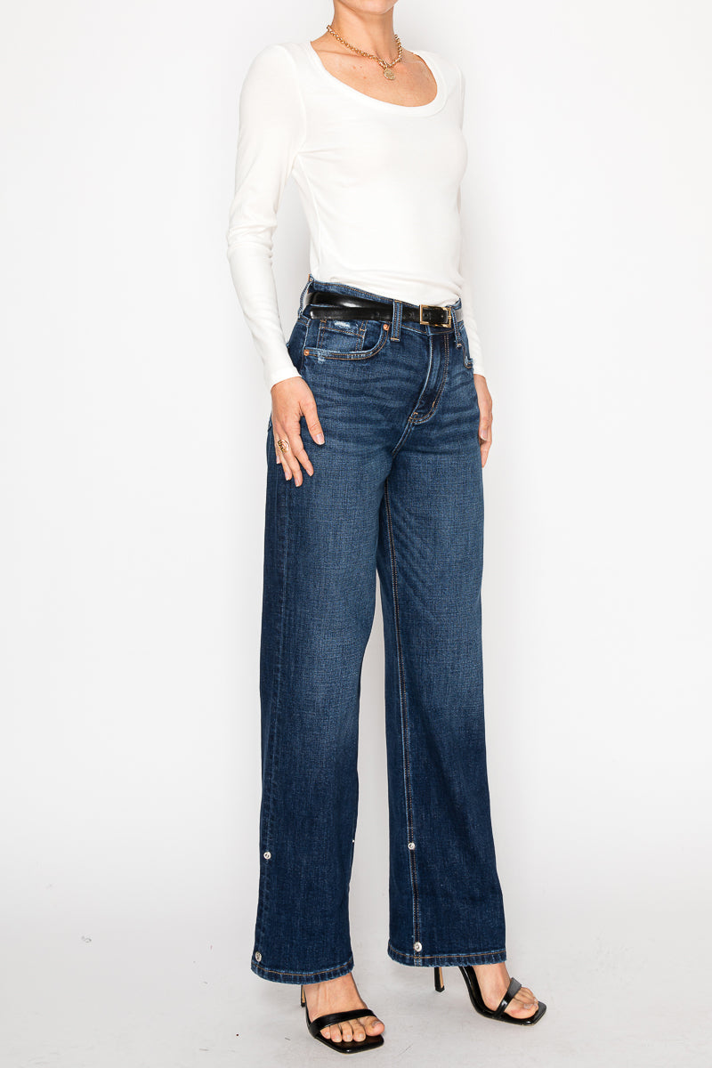 RELAXED HIGH RISE ANKLE STRAIGHT