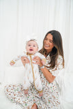 Neutral Coastal Cocktail - Short Sleeve + Pant Pajama Set