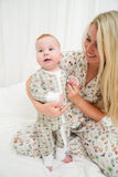 Neutral Coastal Cocktail - Short Sleeve + Pant Pajama Set