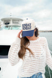Sunday Funday - Navy Vintage Trucker Hat