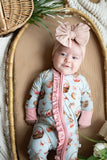 Bunnies & Blooms Convertible Ruffle Zippee