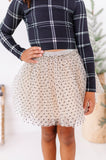 Cream + Dottie | MESH Skort