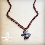 Antique Layering Necklace w/ Bumble Bee Pendant 258tt