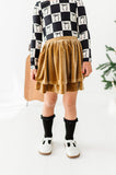 Carmel Velvet | 2-Tiered SKORT