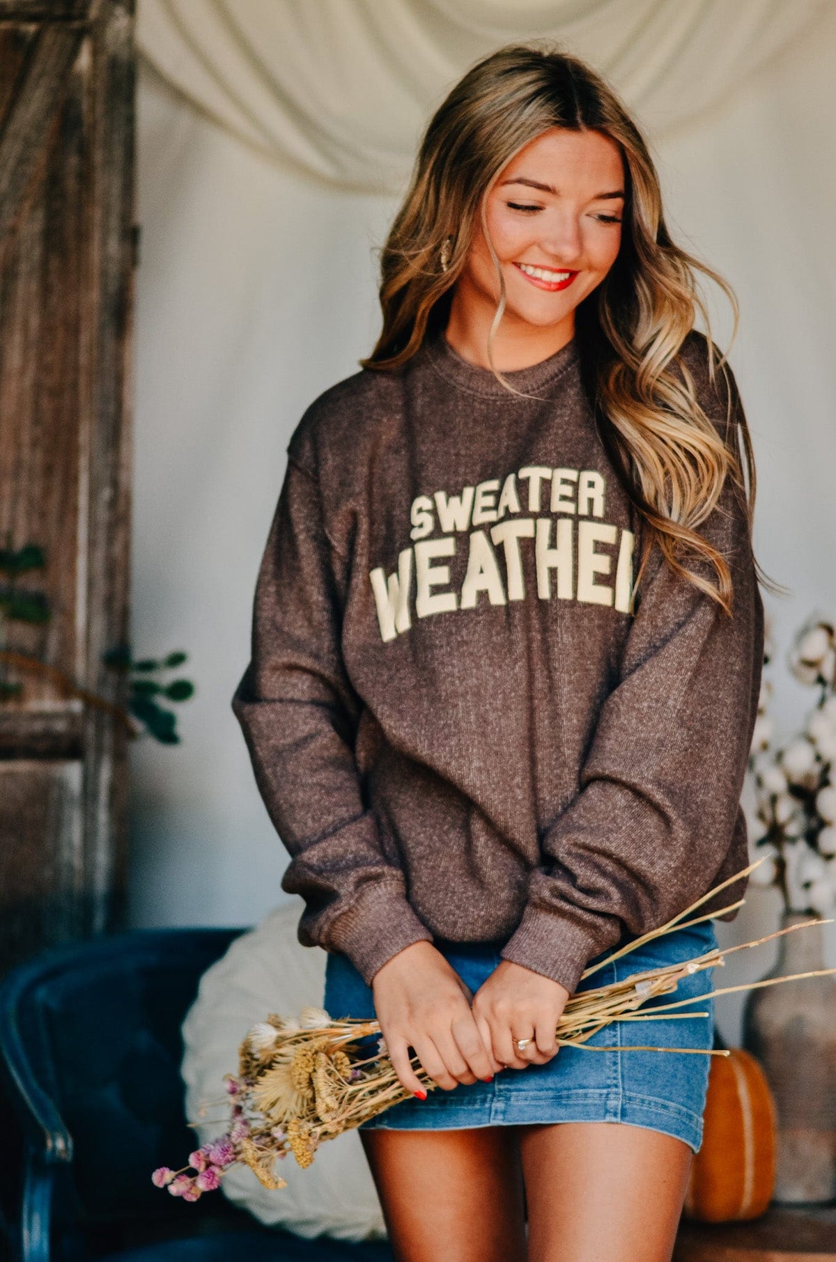 Sweater Weather Knit Sweatshirt