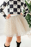 Cream + Dottie | MESH Skort