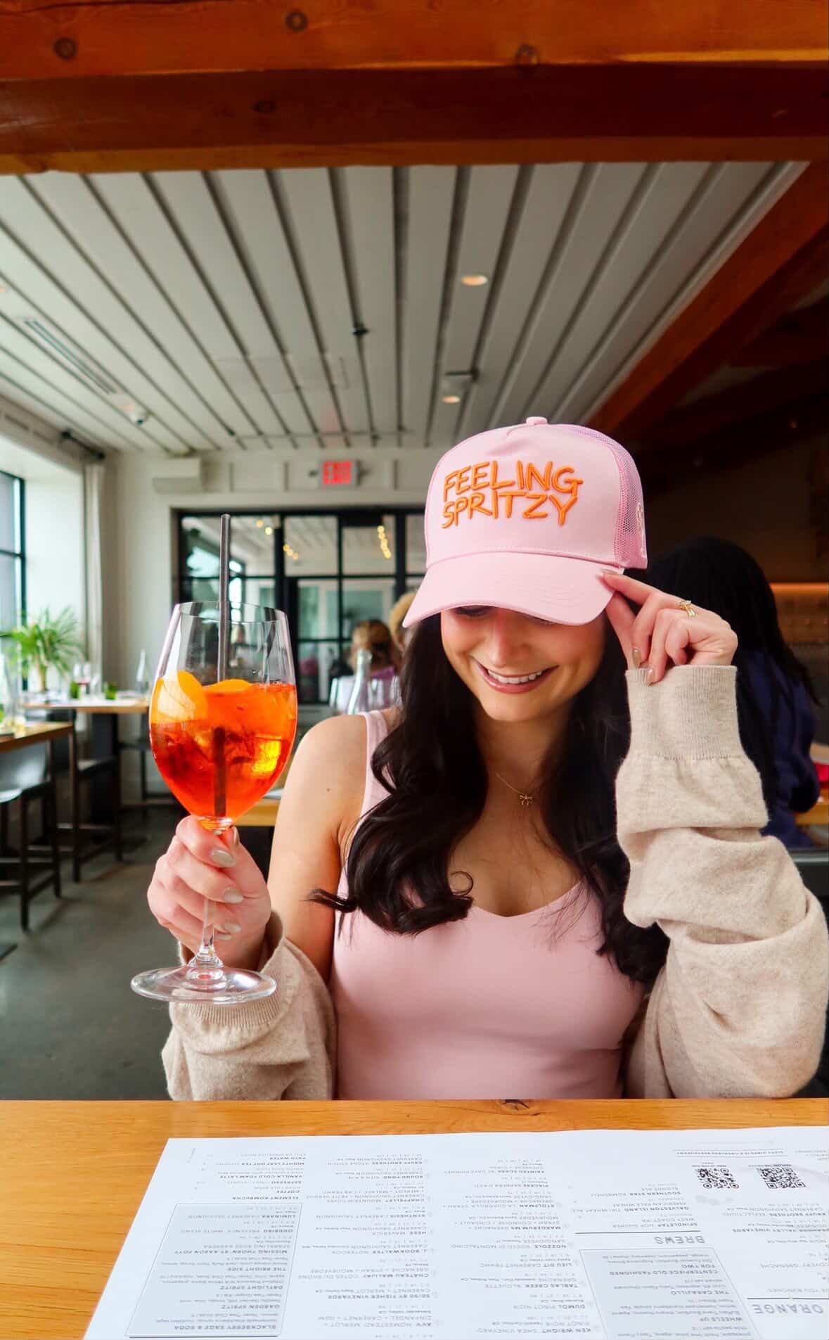 Feeling Spritzy - Pink Vintage Trucker Hat