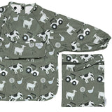 The Grayson Long Sleeve Bib - Farm