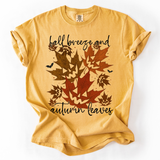 Fall Breeze and Autumn Leaves, Halloween, Comfort Colors T-Shirt