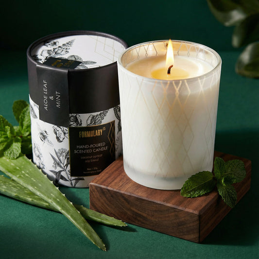 Aloe Leaf & Mint - Glow Candle