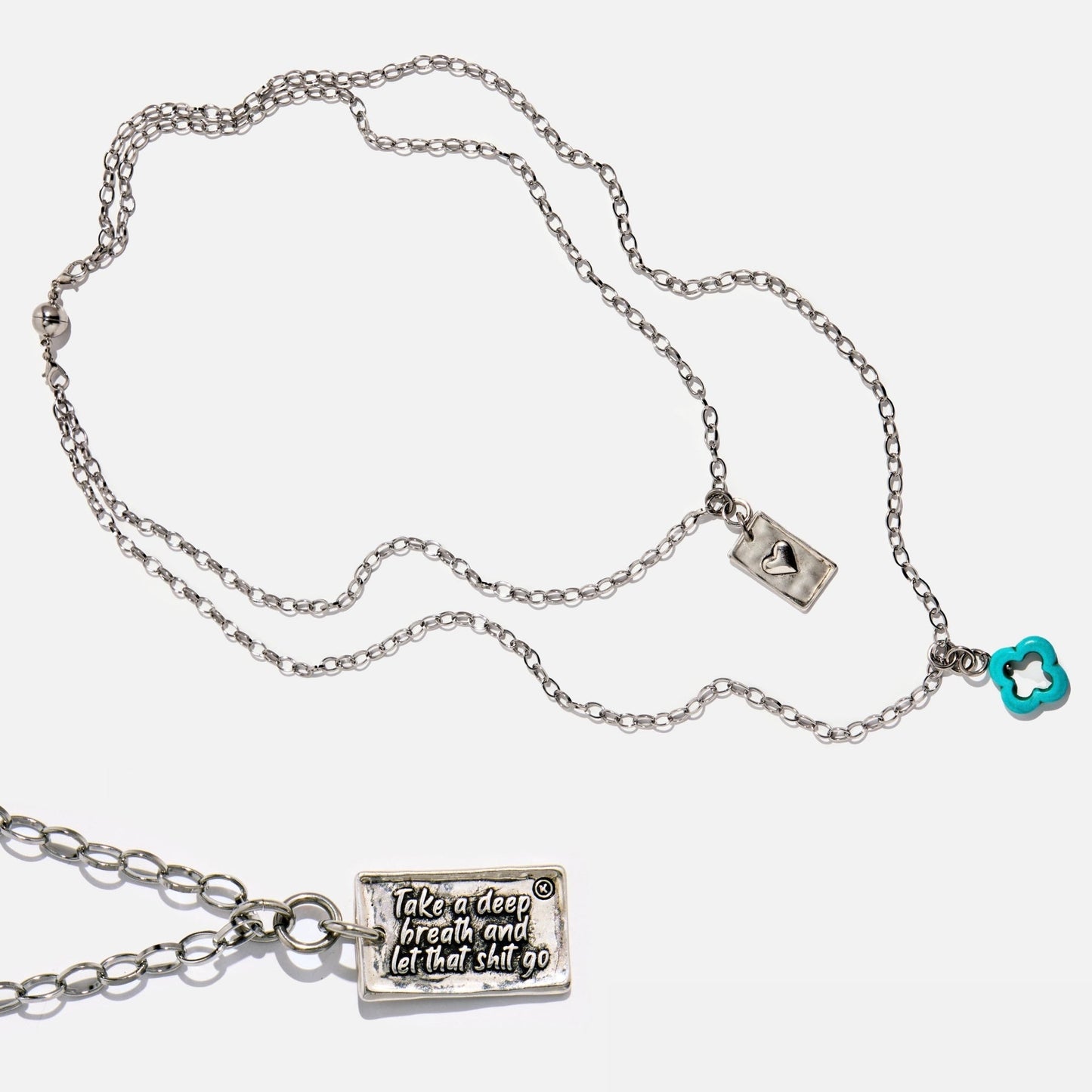 Take a Deep Breath and Let That Shit Go Original Lite Necklace