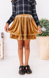 Carmel Velvet | 2-Tiered SKORT