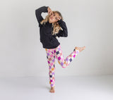 Dark Gray Check Hoodie Set