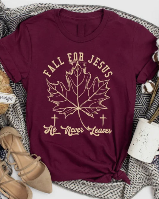 FINAL SALE-Fall for Jesus Tee