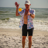 Super Stretch - Island Life Natural Light Hawaiian Shirt