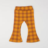 Plaid 70s Girl’s Bell Bottom Leggings