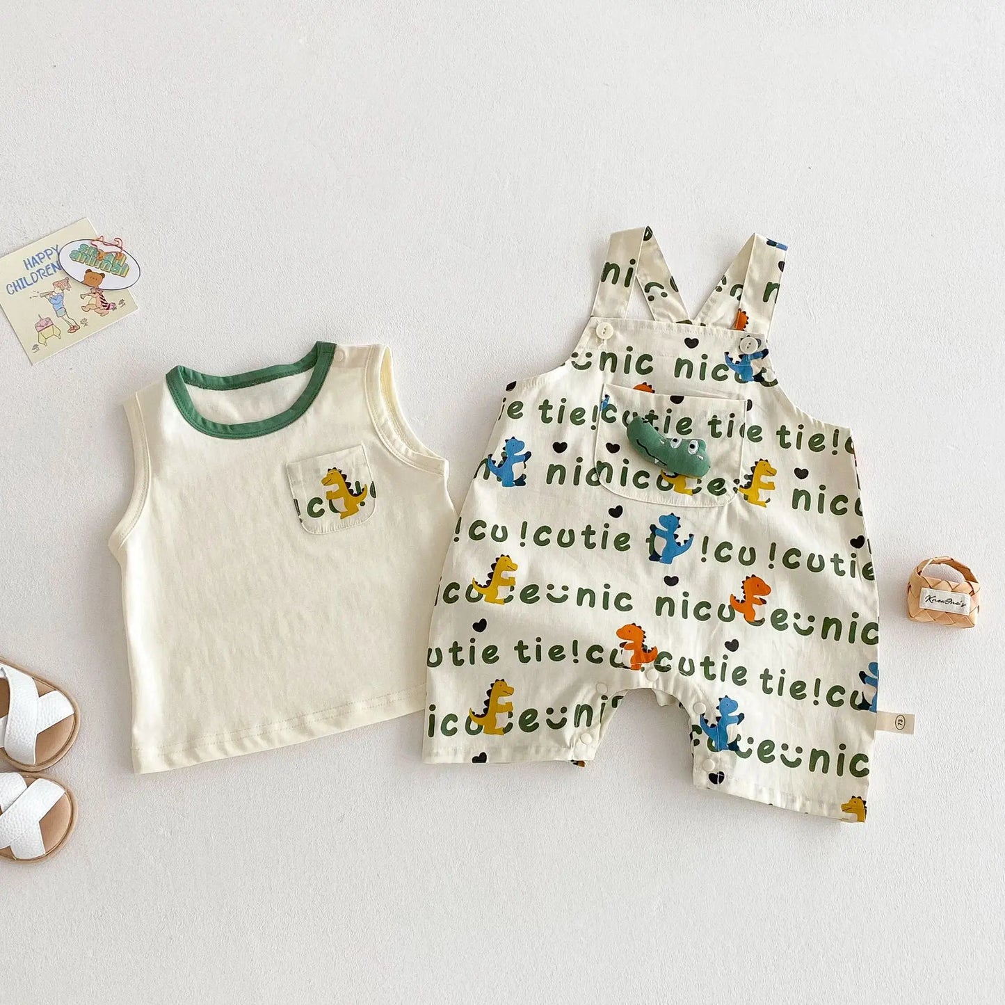 Dinosaur Jumpsuit T-shirt Outfit