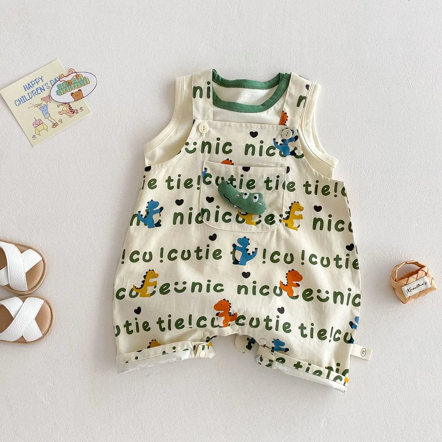 Dinosaur Jumpsuit T-shirt Outfit