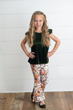Olive Green Bell Bottom Pant Set