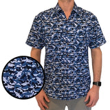 Super Stretch - Shark Attack Hawaiian Shirt