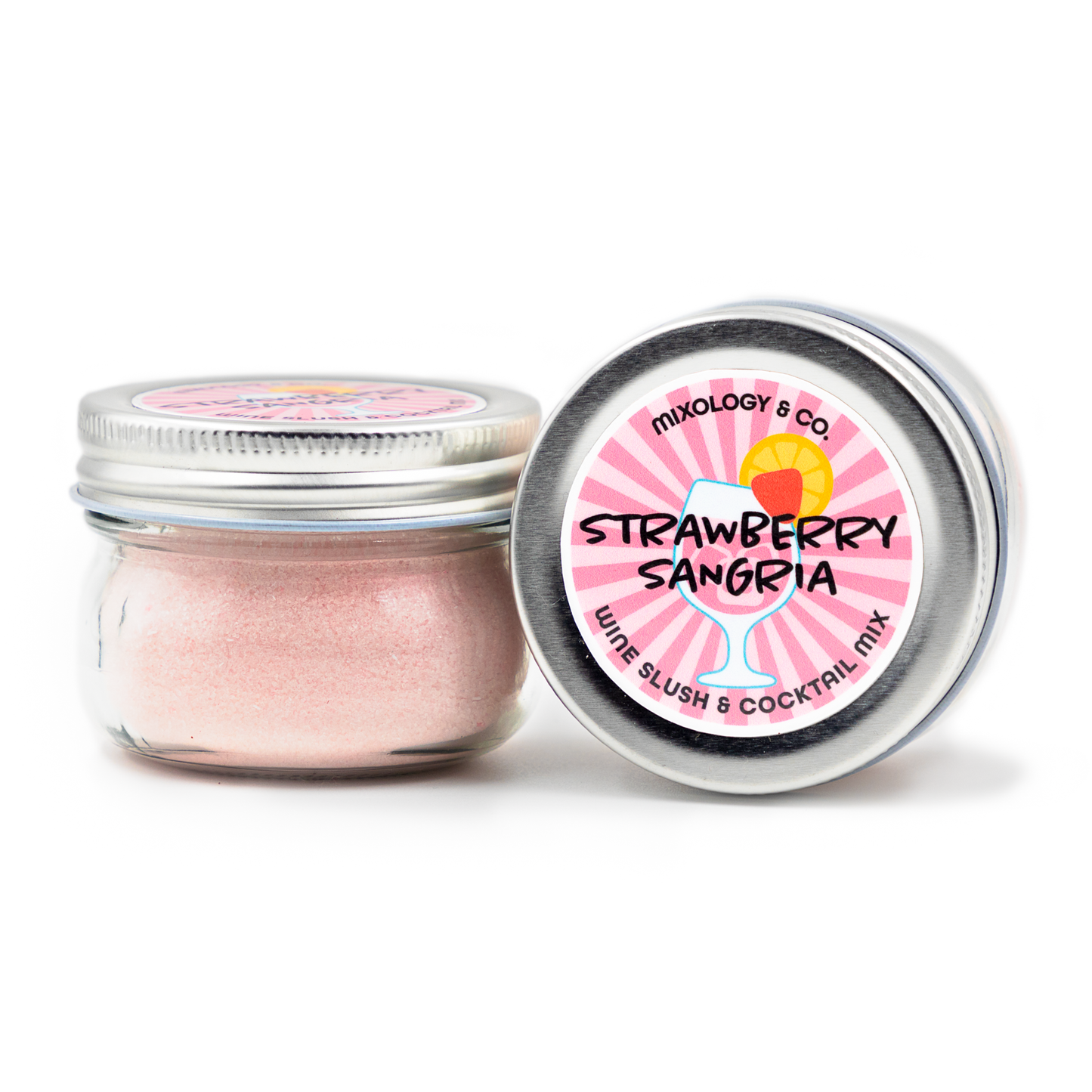Strawberry Sangria Cocktail Drink Mix | Wine Slush & Mocktail Mixer Jar