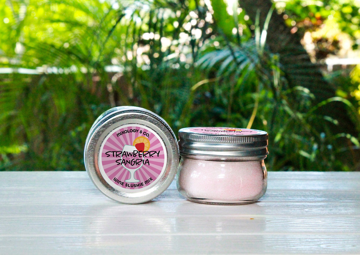 Strawberry Sangria Cocktail Drink Mix | Wine Slush & Mocktail Mixer Jar