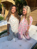 Pink Summer Spritz - Short Sleeve + Pant Pajama Set