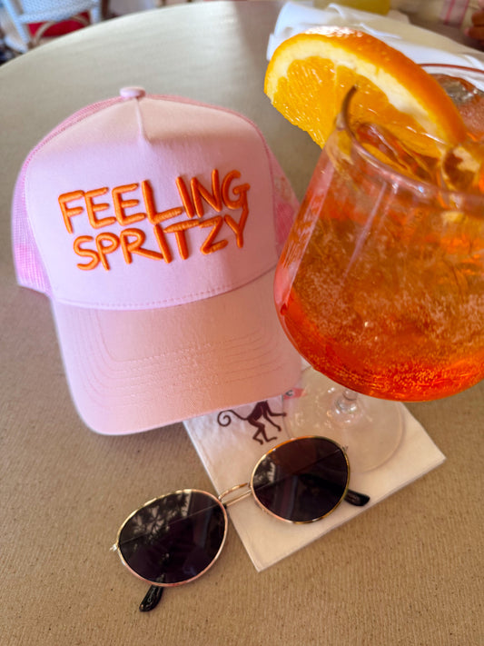 Feeling Spritzy - Pink Vintage Trucker Hat