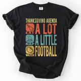 Thanksgiving Agenda, Turkey, Football, Fun, Autumn, Fall, Comfort Colors T-Shirt