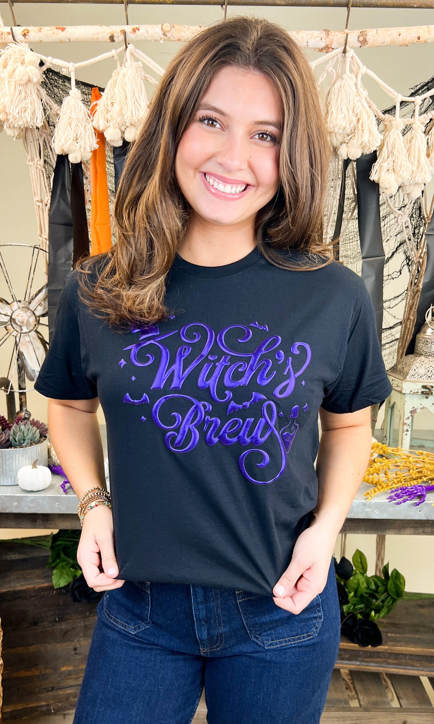 Witch's Brew Halloween Graphic Shirt