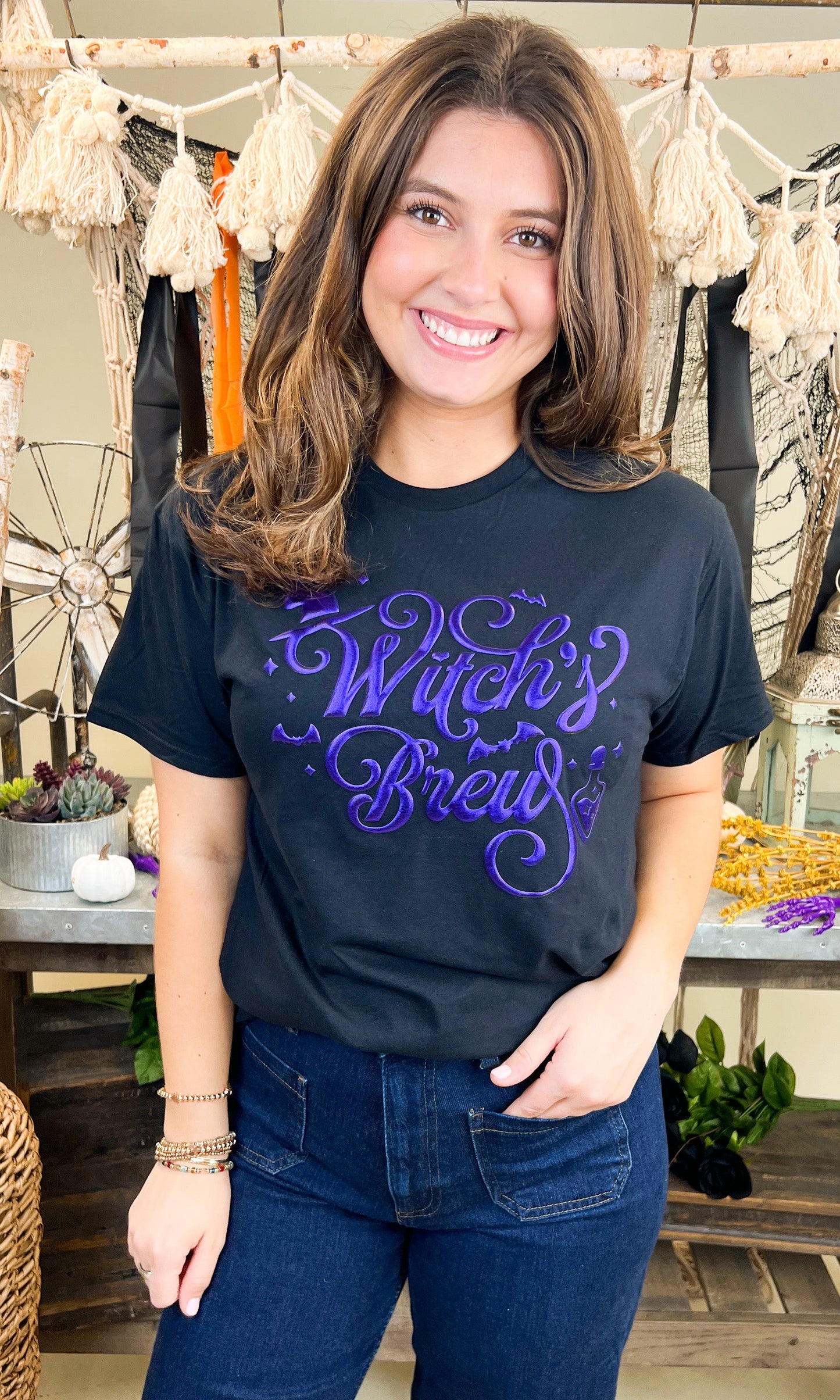 Witch's Brew Halloween Graphic Shirt