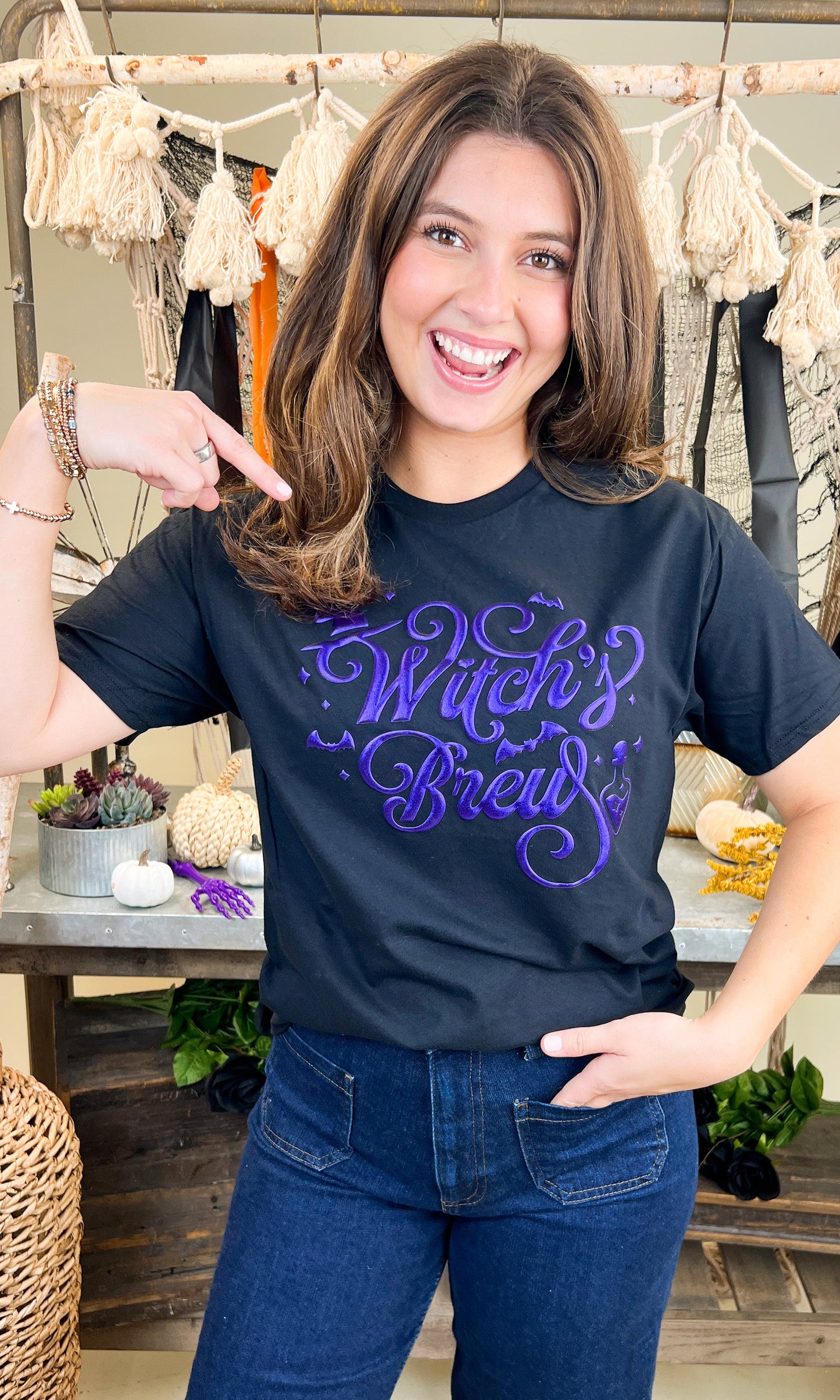 Witch's Brew Halloween Graphic Shirt