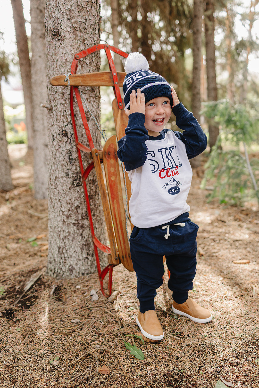 Navy Ski Beanie