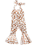 Andi Pleated Bell Bottom Jumpsuit - Flower Child